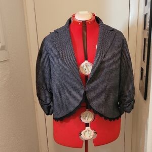 Torrid Black and Gray Blazer